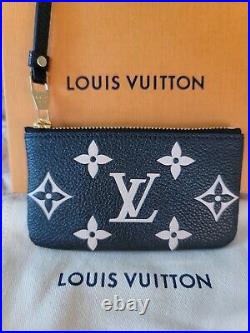Louis Vuitton AUTHENTIC KEY CHARM GIANT MONOGRAM BEIGE & BLACK, LIMITED