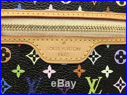 Louis Vuitton Auth Monogram MULTICOLORE Pochette Plate MM Key Chain POUCH Bag LV