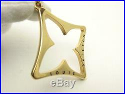 Louis Vuitton Authentic Metal Gold Black Porte Cles Puzzle Key Chain Bag Charm
