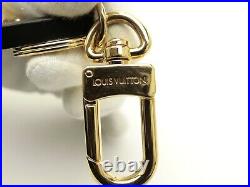 Louis Vuitton Authentic Metal Plastic Leather Petite Malle Key Chain Bag Charm