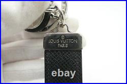 Louis Vuitton Authentic Metal Taiga porte cles neo LV club Key Chain Bag Charm