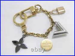Louis Vuitton Bag Charm Chain Key Holder Ring M67379 Logo Italy 16170339200 K