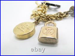 Louis Vuitton Bag Charm Chain Key Holder Ring M67379 Logo Italy 16170339200 K