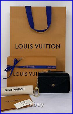 Louis Vuitton Black Card Holder Recto Verso Wallet Monogram Empreinte Leather