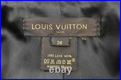 Louis Vuitton Black Jacket Ivory Mink Pom Pom Puffs Coat US 4 36