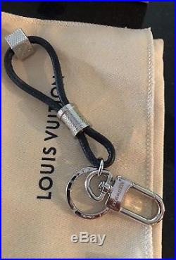 Louis Vuitton Damier Rope Leather Graphite Dice Key Chain Holder RECEIPT! NEW