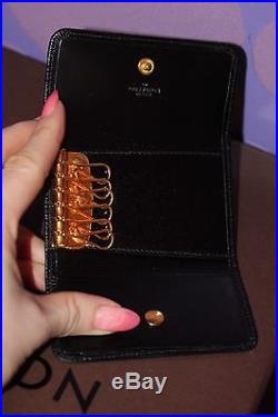 Louis Vuitton Epi Leather Multicles 6 Key Case LV Monogram Holder Vintage Noir