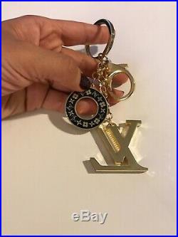 Louis Vuitton Key Chain Bag Charm Color Black