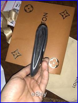 Louis Vuitton Key Pouch Black Noir Empriente Leather
