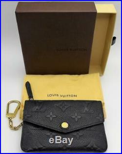 Louis Vuitton Key Pouch Monogram Empreinte Noir Black Coin Purse