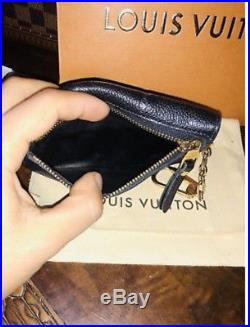 Louis Vuitton Key Pouch Wallet FOB BLACK NOIR Empriente Monogram Leather 2017