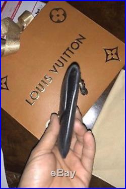 Louis Vuitton Key Pouch Wallet FOB BLACK NOIR Empriente Monogram Leather 2017
