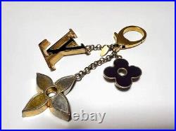 Louis Vuitton M67119 Gold Key Ring Chain Bag Charm Holder Strap