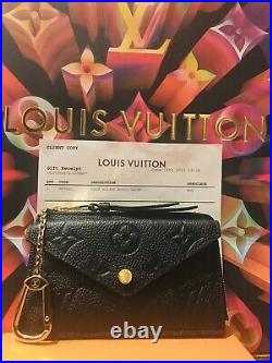 Louis Vuitton Recto Verso Card/Wallet HolderBlack Emp Leather. Preowned