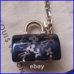 Louis Vuitton Speedy Inclusion Key Holder Black LV Monogram Bag Charm Key Chain