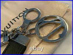 Louis Vuitton Taiga Club Bag Key-Chain Ring Charm M65046 LV Black Noire Noir Box