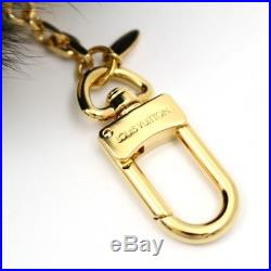M1978s Authentic Louis Vuitton Fuzzy Bubble Bag Charm Brack key chain
