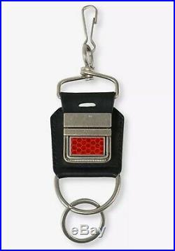 MAISON MARGIELA SS18 Red Black Seatbelt 2-Piece Key Ring NIB