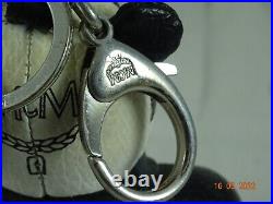 MCM Panda Bear Leather Key Chain 4.5