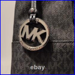 MICHAEL KORS Bedford Large Pocket Tote Bag with Logo Charm & Key Chain