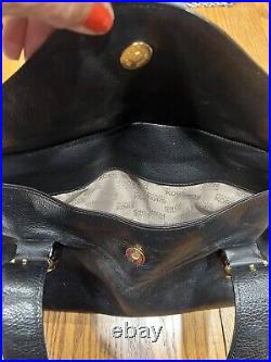 MICHAEL KORS Black Leather Studded LARGE Shoulder Bag Purse Vintage 90s