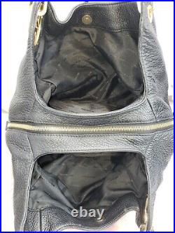 MICHAEL KORS Fulton LARGE Leather Shoulder Bag Satchel Hobo BLACK? MINT