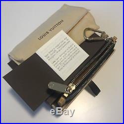 MINT Louis Vuitton Monogram Multicolor Key Cles Pouch Coin Case Black Murakami