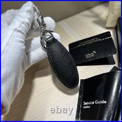 MONTBLANC 128751 Sartorial Black Leather Key Ring Gift Keyring Chain