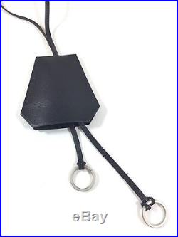 Maison Margiela For Hermes Leather Cloche Key Chain Necklace