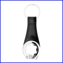 Man Key Ring MONTBLANC MEISTERSTUCK Stainless Steel and Black Key Chain 112697