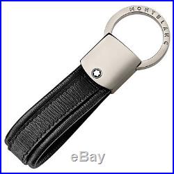 Man key ring MONTBLANC 4810 WESTSIDE key chain loop black leather New 114702