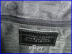 Marino Orlandi Leather Bag Black Brown Shoulder Bucket With Keychain Vg Conditio