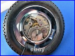 Marvin Car Tire Nos Key Chain Stainless Mechanical Wind 17j 1960's Men's Watch