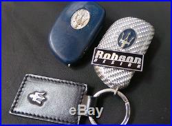 Maserati key silver carbon service + logo black carbon