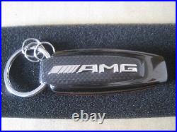 Mercedes-Benz AMG Collection Genuine Carbon Keychain Keyring New