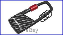 Mercedes Benz AMG collection key ring black/red carbon carabiner B66953430