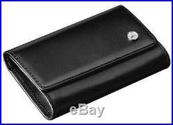 Mercedes-Benz Black Leather Key Case Business B66952883 Genuine New