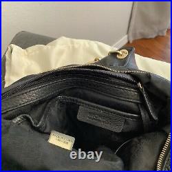 Michael Kors Fulton Hobo Black Leather Shoulder Bag Purse Carryall-EXCELLENT