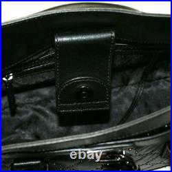 Michael Kors Hamilton Black Leather Microstud Lock & Key Ew Satchel Bag? Nwt