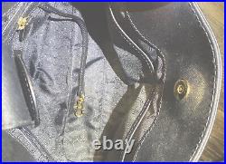 Michael Kors Hamilton East West Black Leather Satchel Never Used