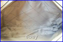 Michael Kors Jsi Ew Chain Crossbody Bag + Coin Wallet Set Mk White/grey