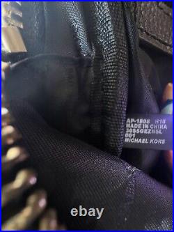 Michael Kors Rhea Medium Studded Pebbled Leather Backpack in Black