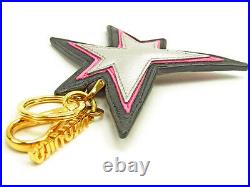 Miumiu key ring Key holder Pink Black Woman unisex Authentic Used Y6253