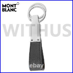 Montblanc 114627 Sartorial Loop Key Chain Calf-skin Leather Black Genuine