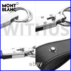 Montblanc 114627 Sartorial Loop Key Chain Calf-skin Leather Black Genuine