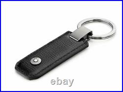 Montblanc 4810 Westside Rectangular Black Leather Key Chain 114703