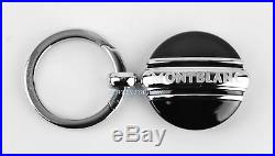 Montblanc Meisterstuck Platinum Pltd & Onyx Key Ring Black 102983 New Germany