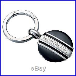 Montblanc Meisterstuck Platinum Pltd & Onyx Key Ring Black 102983 New! Germany