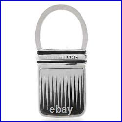 Montblanc Silver & Black Stainless Steel Key Chain 102987
