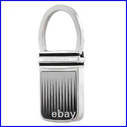 Montblanc Silver & Black Stainless Steel Key Chain 102987